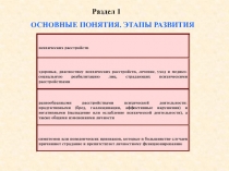 ОСНОВНЫЕ ПОНЯТИЯ. ЭТАПЫ РАЗВИТИЯ
Раздел 1