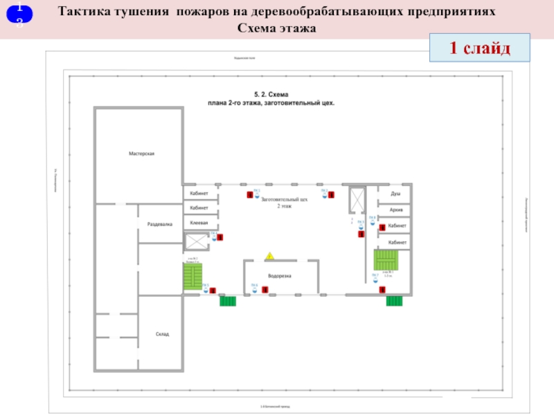 Схема места пожара