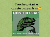 Troch ę pytań w czasie przeszłym 