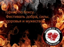 Турнир по боксу. Фестиваль добра, силы, здоровья и мужества