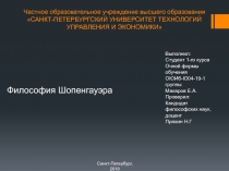 Частное образовательное учреждение высшего образования САНКТ-ПЕТЕРБУРГСКИЙ