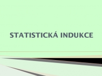 STATISTICKÁ INDUKCE