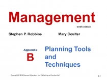 Planning Tools and Techniques
