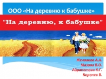 ООО На деревню к бабушке