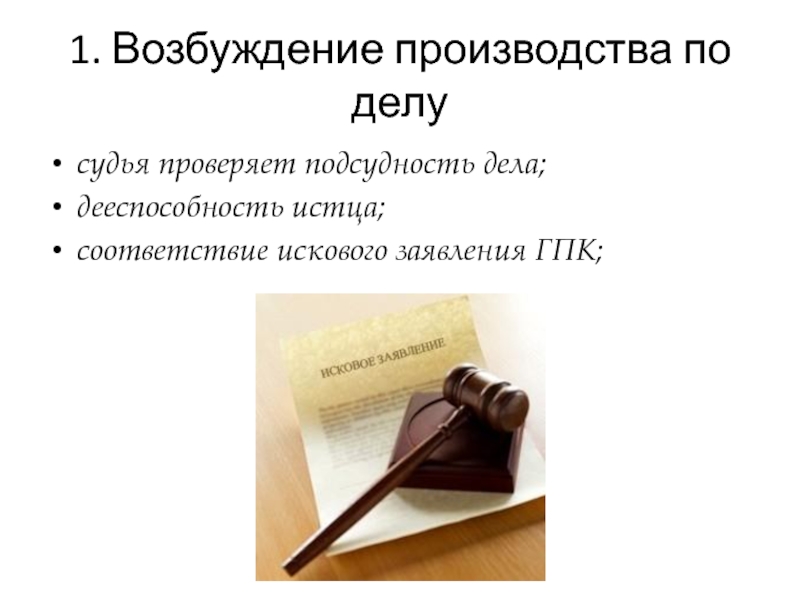 Заявитель в гпк. Возбуждение производства по делу. Исковое производство картинки для презентации. Дееспособность картинки. Возбужденное дело.