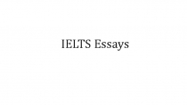 IELTS Essay s