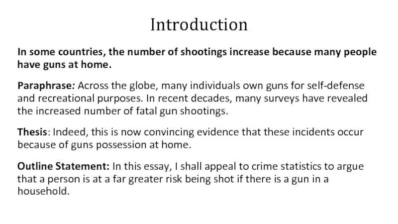 Реферат: Questioning The Necessity Of Guns Essay Research