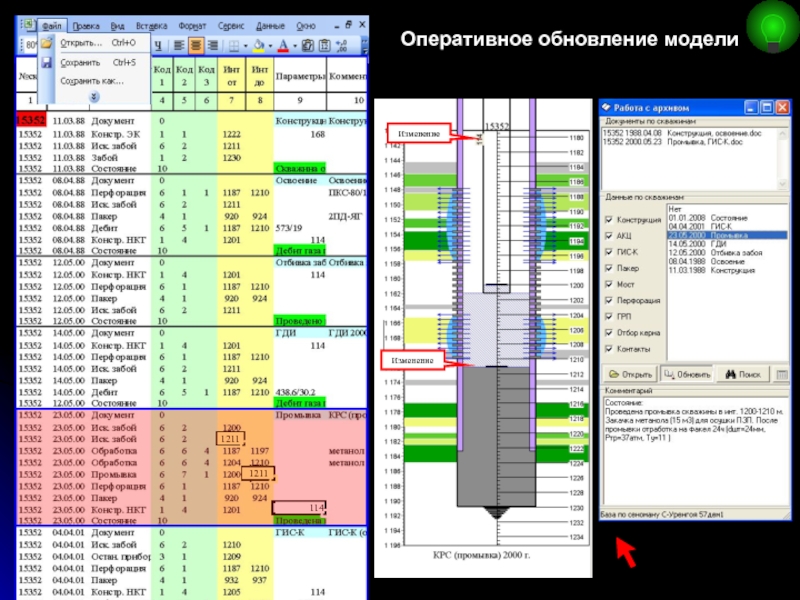 Обновление модели