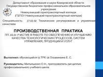 Выполнил: обучающийся гр.ТРК-14 Осьминкина Е. С.
Руководитель: Мильяшенко О.Н.,