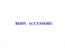 BODY ACCESSORY