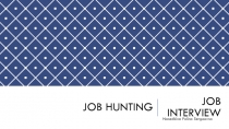 Job hunting