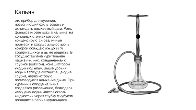 Вред кальяна презентация