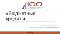 Бюджетные кредиты