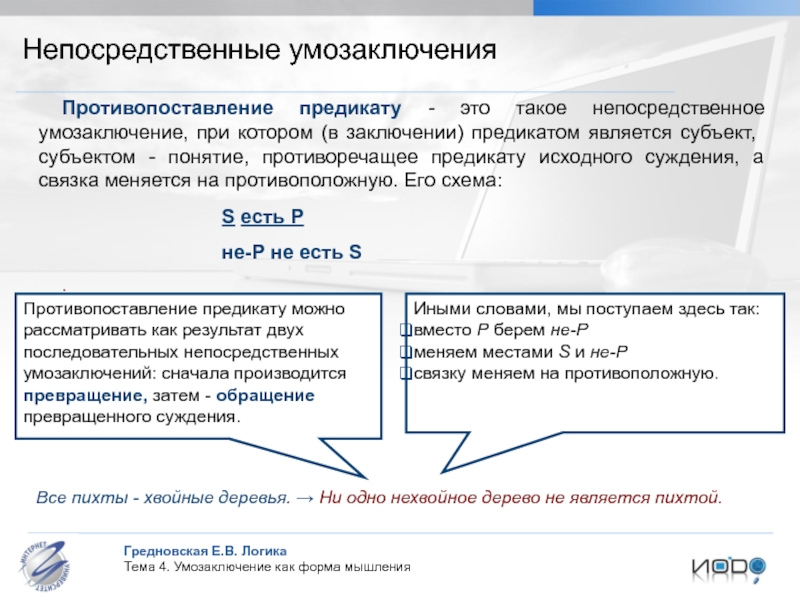 Презентация умозаключение логика