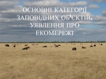 ОСНОВНІ КАТЕГОРІЇ ЗАПОВІДНИХ ОБ’ЄКТІВ. УЯВЛЕННЯ ПРО ЕКОМЕРЕЖІ