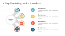 4 Step Simple Diagram for PowerPoint