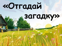 Отгадай
загадку