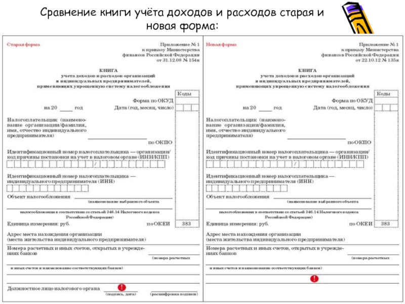 Книга учета доходов патент образец