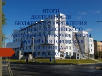 ИТОГИ ДЕЯТЕЛЬНОСТИ БЮДЖЕТНОГО УЧРЕЖДЕНИЯ ХАНТЫ – МАНСИЙСКОГО АВТОНОМНОГО ОКРУГА