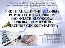 ФЕДЕРАЛЬНОЕ ГОСУДАРСТВЕННОЕ БЮДЖЕТНОЕ ОБРАЗОВАТЕЛЬНОЕ УЧРЕЖДЕНИЕ ВЫСШЕГО