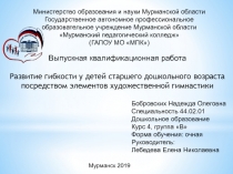 Министерство образования и науки Мурманской области
Государственное автономное