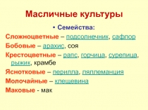 Масличные культуры