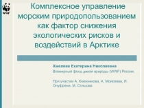 Комплексное управление морским природопользованием как фактор снижения