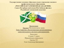 Государственное казенное образовательное учреждение высшего профессионального