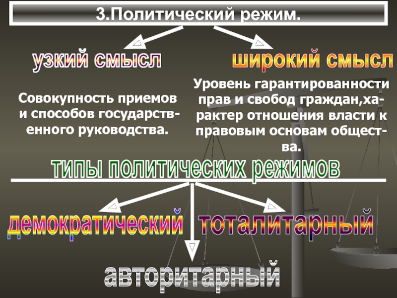 4 политический режим