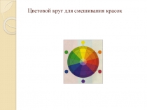 Цветовой круг для смешивания красок