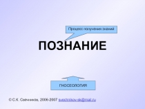 ПОЗНАНИЕ