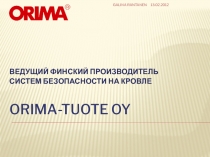ORIMA-TUOTE OY