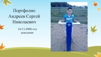 Портфолио Андреев Сергей Николаевич