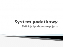 System podatkowy