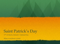 Saint Patrick’s Day