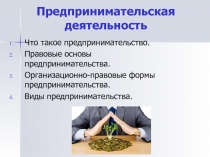 Предпринимательская деятельность