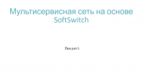 Мультисервисная сеть на основе SoftSwitch