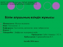 Білім алушының өзіндік жұмысы