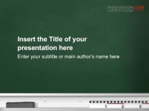 I nsert the T itle of your presentation here