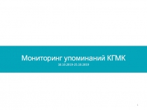 Мониторинг упоминаний КГМК 18.10.2019-25.10.2019
