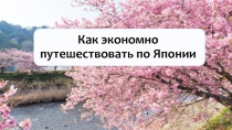 Как экономно путешествовать по Японии