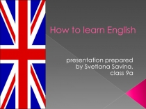 How to learn English