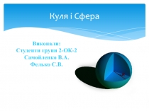 Куля і C фера