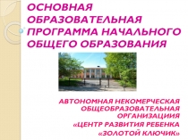 ОСНОВНАЯ ОБРАЗОВАТЕЛЬНАЯ ПРОГРАММА НАЧАЛЬНОГО ОБЩЕГО ОБРАЗОВАНИЯ