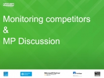 Monitoring competitors
&
MP Discussion