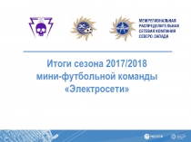 Итоги сезона 2017/2018
мини-футбольной команды Электросети