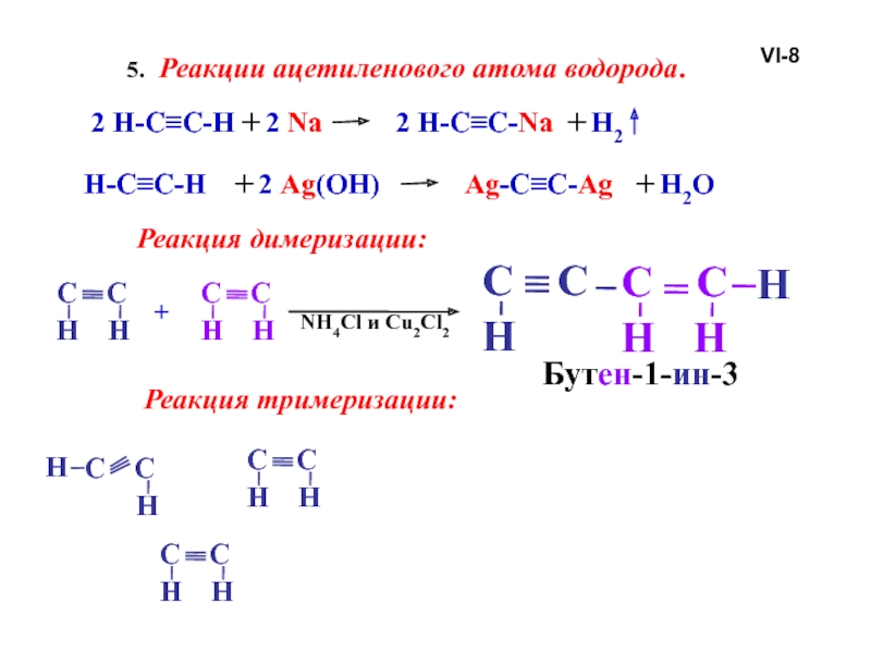 Реакция водорода с натрием формула