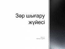 Зәр шығару жүйесі