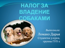 НАЛОГ ЗА ВЛАДЕНИЕ СОБАКАМИ