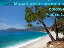 Дополнительный урок № Модальные частицы и союзы часть 2
